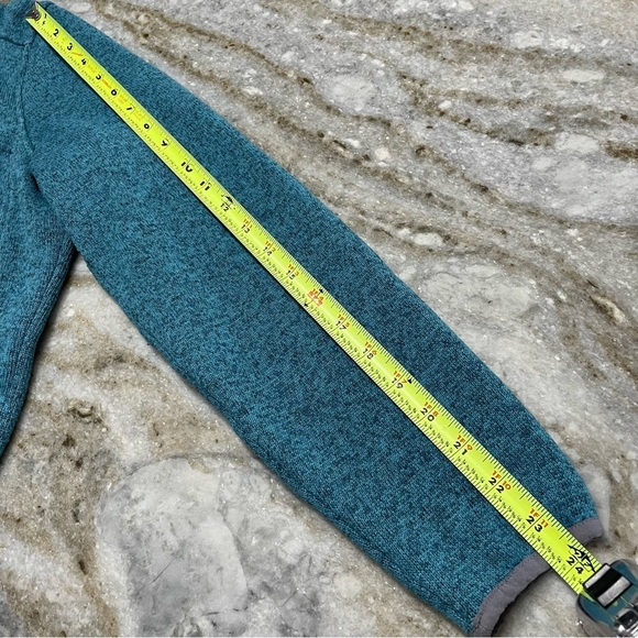 L.L. Bean Women's Sweater Fleece Pullover 1/4 Snap Button in Evening Blue Small - Picture 7 of 10